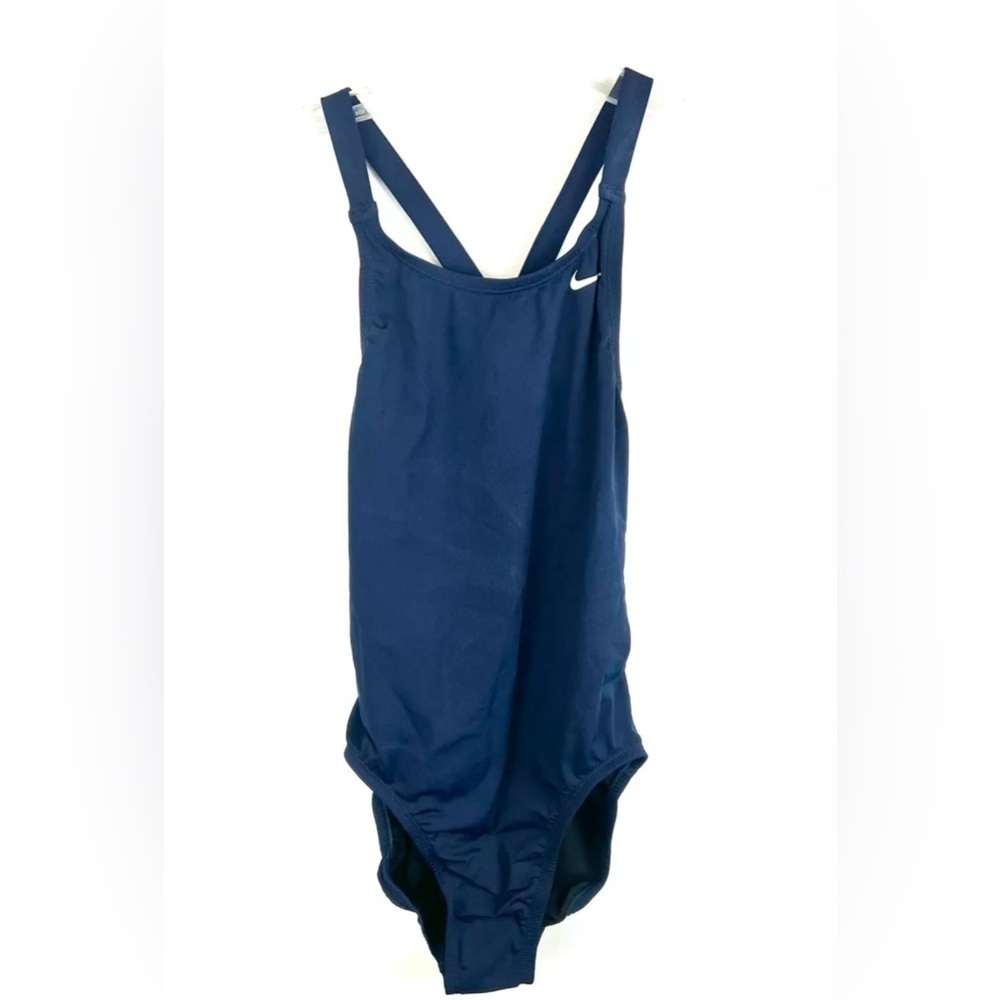 Nike Women’s Hydrastrong Blue Racerback One Piece Swimsuit Size 34